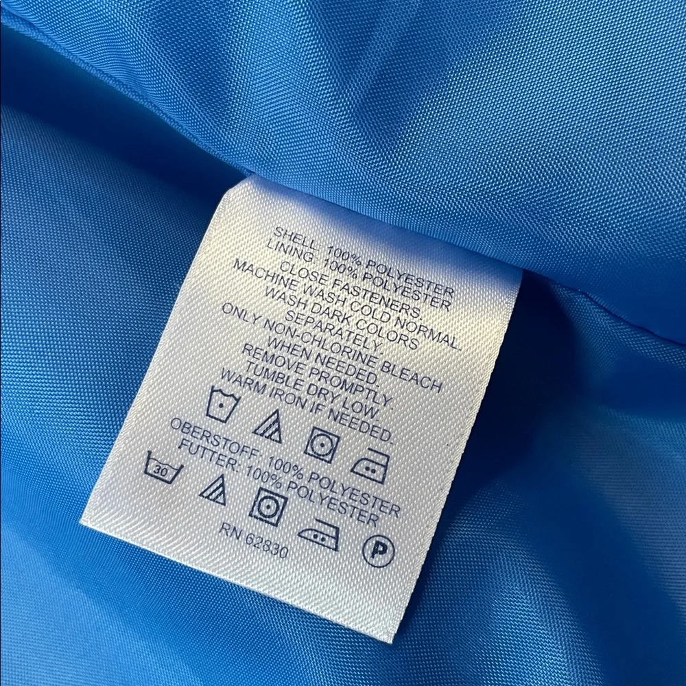 Lands' End Women's Utility Jacket in Vibrant Blue.  Size M. - Picture 6 of 7
